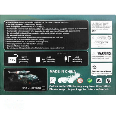 Crazon 333 Carro Control Remoto/Die Cast Esc 1:16/4Wd/Verde