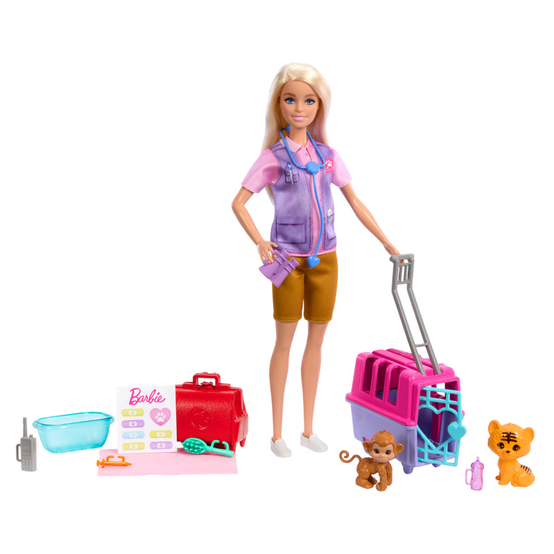Barbie Profesiones Rescate Animales De La Selva Cabello Rubio - Toysmart - Toysmart_002