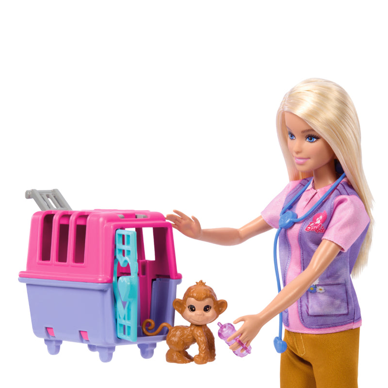 Barbie Profesiones Rescate Animales De La Selva Cabello Rubio - Toysmart - Toysmart_004