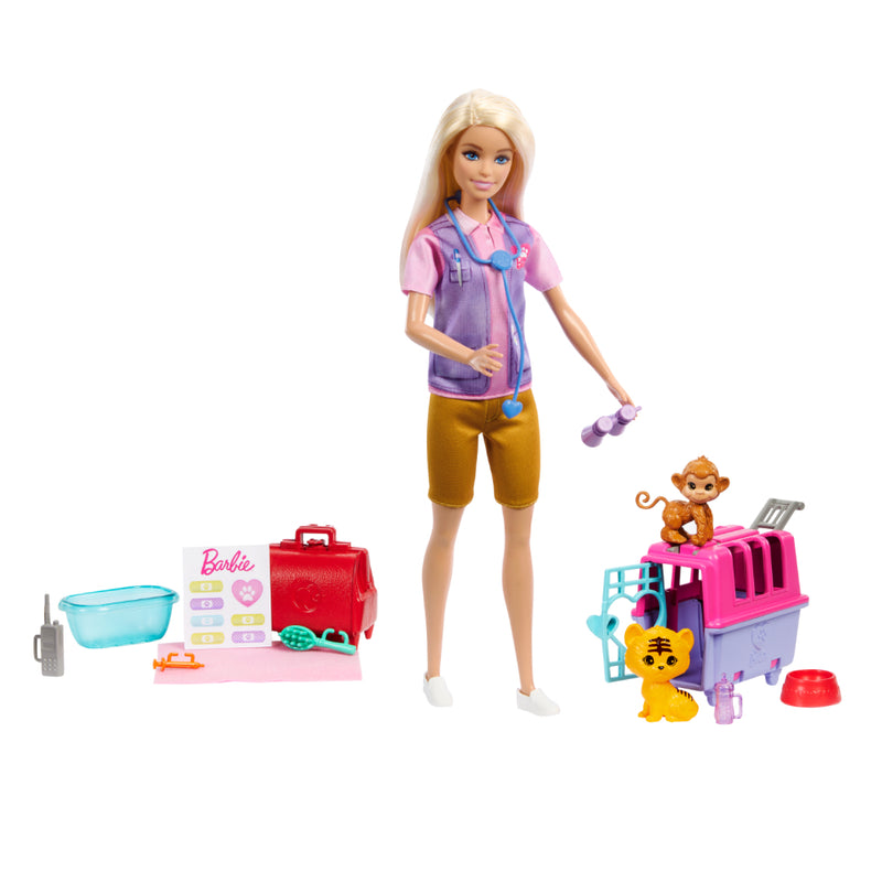 Barbie Profesiones Rescate Animales De La Selva Cabello Rubio - Toysmart - Toysmart_006