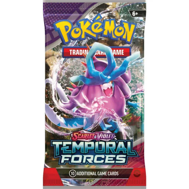 Pokémon Tcg: Scarlet & Violet - Temporal Forces - Booster English X 1 Sobre Sorpresa - Toysmart_004