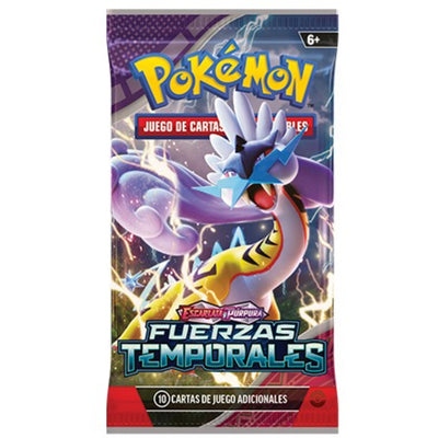 Pokémon Tcg: Scarlet & Violet - Temporal Forces - Refuerzo Español X 1 Sobre Sorpresa - Toysmart_003