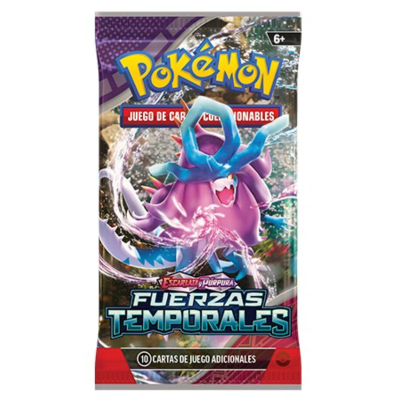 Pokémon Tcg: Scarlet & Violet - Temporal Forces - Refuerzo Español X 1 Sobre Sorpresa - Toysmart_004