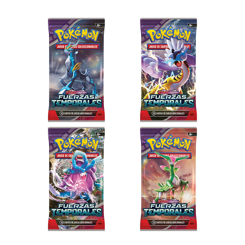 Pokémon Tcg: Scarlet & Violet - Temporal Forces - Refuerzo Español X 1 Sobre Sorpresa - Toysmart_001