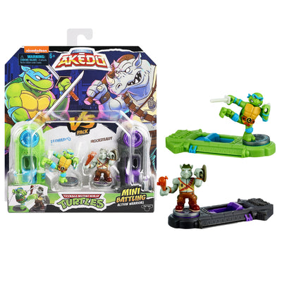 Tortugas Ninja - Akedo Tmnt Versus Pack - Leonardo Vs Rocksteady - Toysmart_003