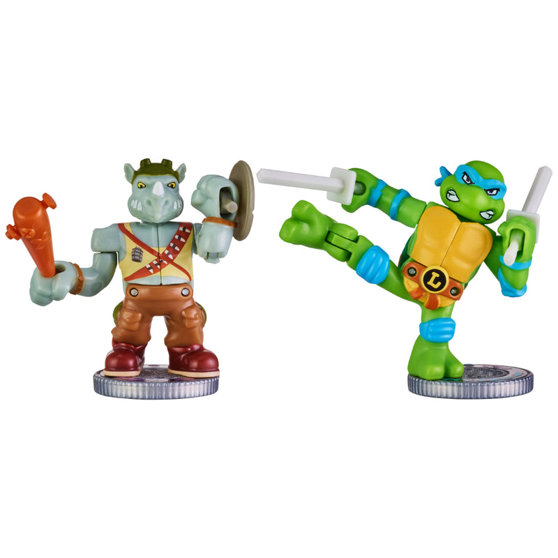 Tortugas Ninja - Akedo Tmnt Versus Pack - Leonardo Vs Rocksteady - Toysmart_005