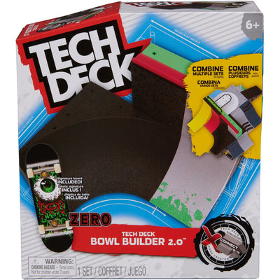 Tech Deck Set - Rampas X Connect Bowl Builder 2.0 Y Patineta Zero - Toysmart_001