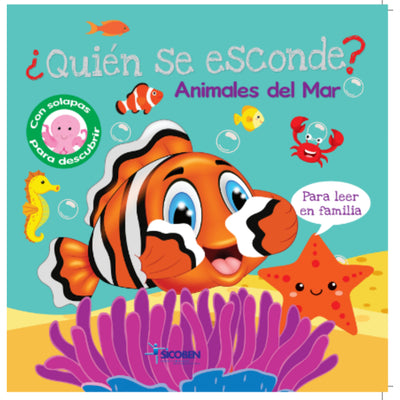 Libro Aprendizaje ¿Quien Se Esconde? Animales Del Mar - Toysmart_001