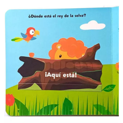 Libro Aprendizaje ¿Quien Se Esconde? Animales De La Selva - Toysmart_003