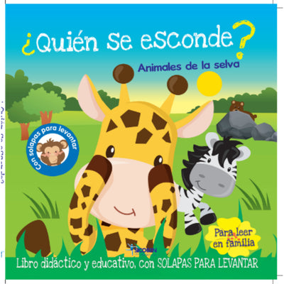 Libro Aprendizaje ¿Quien Se Esconde? Animales De La Selva - Toysmart_001