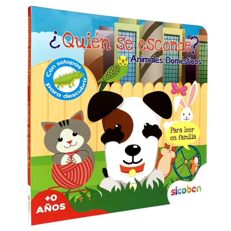 Libro Aprendizaje ¿Quien Se Esconde? Animales Domésticos - Toysmart_003