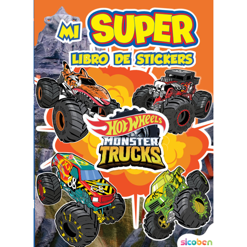 Libro Didáctico Actividades Con Stickers Wheels Monster Truck - Toysmart_001