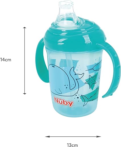 Vaso De Iniciación Con Valvula De Silicona 8 Onzas Animales Marinos - Toysmart_002