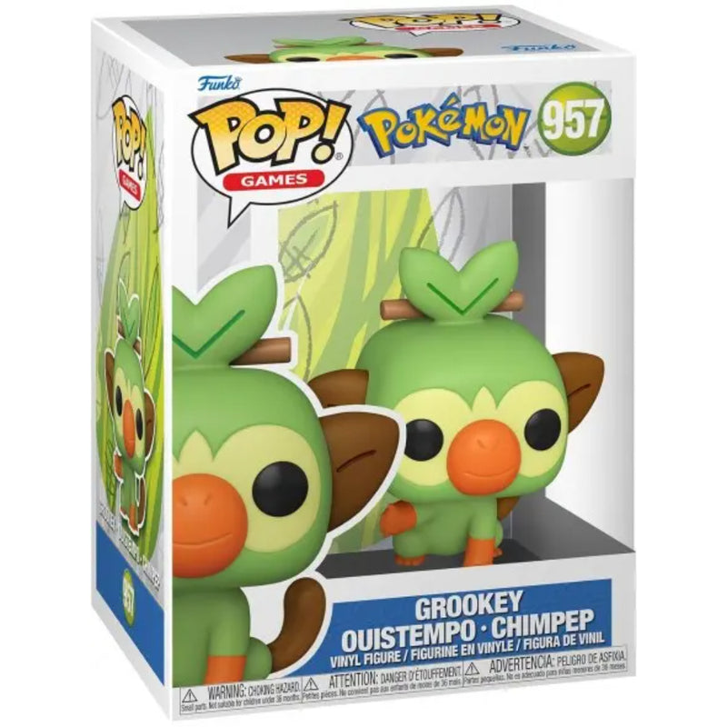 Pop Games: Pokemon - Grookey Fig. Vinil - Toysmart_001