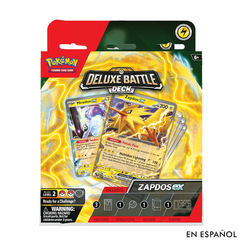 Pokémon Tcg: Zapdos Ex Deluxe Battle Deck Es - Toysmart_001