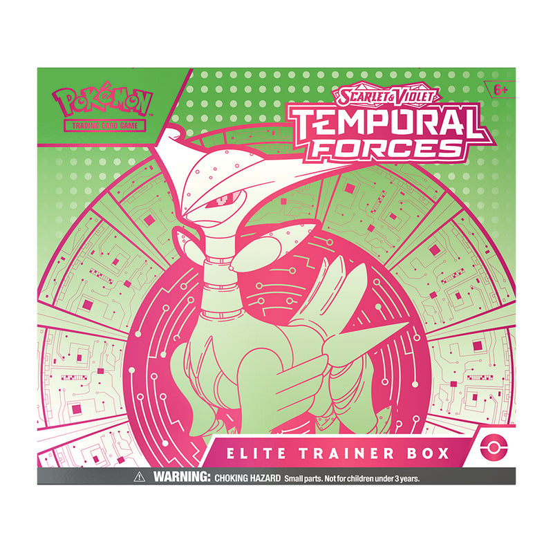 Pokémon Tcg: Scarlet & Violet - Temporal Forces - Elite Trainer Box En - Rosa - Toysmart_001