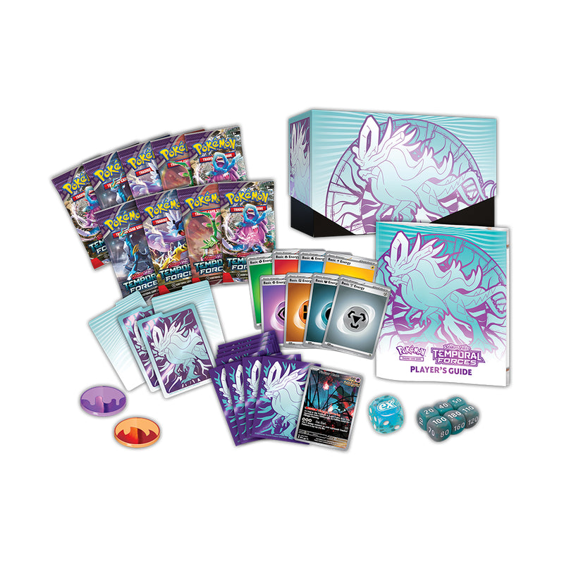 Pokémon Tcg: Scarlet & Violet - Temporal Forces - Elite Trainer Box En - Azul - Toysmart_003