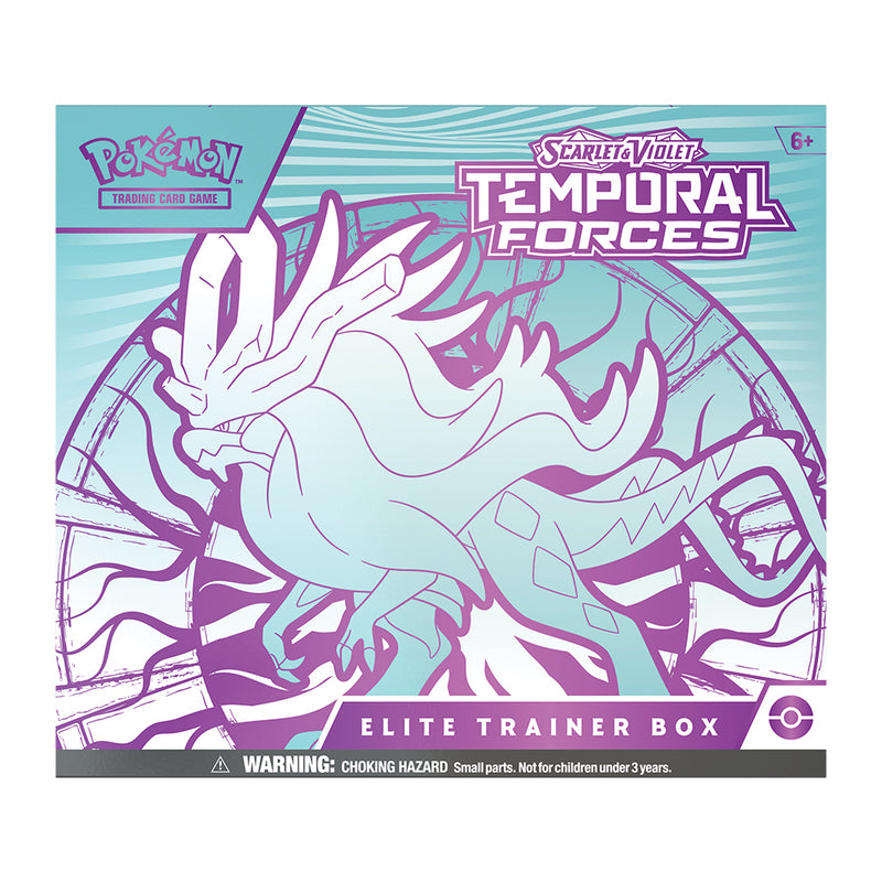 Pokémon Tcg: Scarlet & Violet - Temporal Forces - Elite Trainer Box En - Azul - Toysmart_001