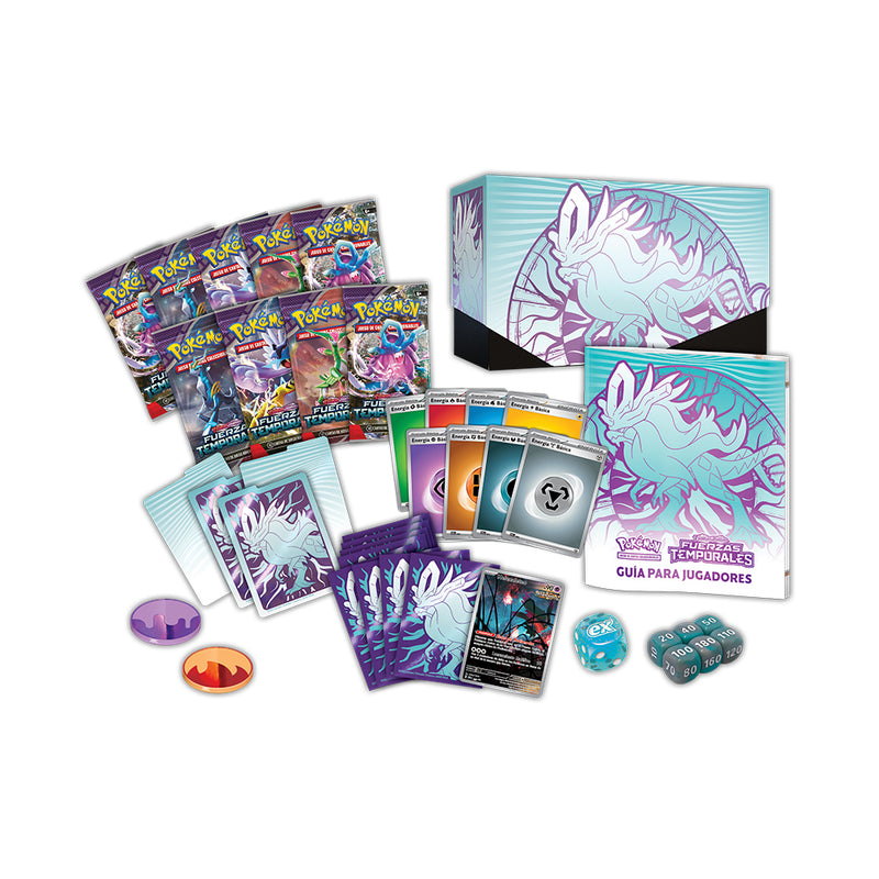 Pokémon Tcg: Scarlet & Violet - Temporal Forces - Elite Trainer Box Es - Azul - Toysmart_003