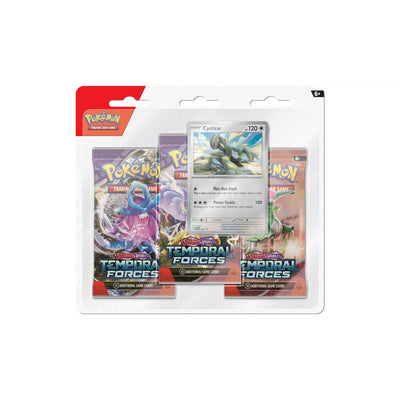 Pokémon Tcg: Scarlet & Violet Cyclizar- Temporal Forces-3 Pack Blister English - Toysmart_001