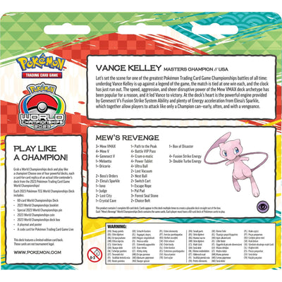 Pokemon Tcg World Championships Deck Mew'S Revenge English - Toysmart_003