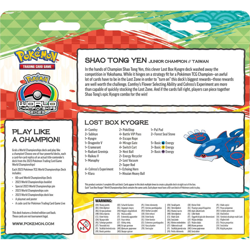Pokemon Tcg World Championships Deck Lost Box Kyogre English - Toysmart_003