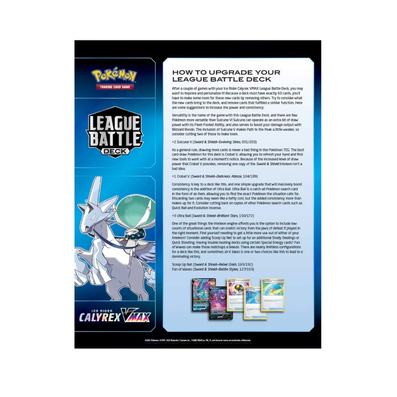 Pokemon Tcg League Battle Deck Ice Rider English - Toysmart_004