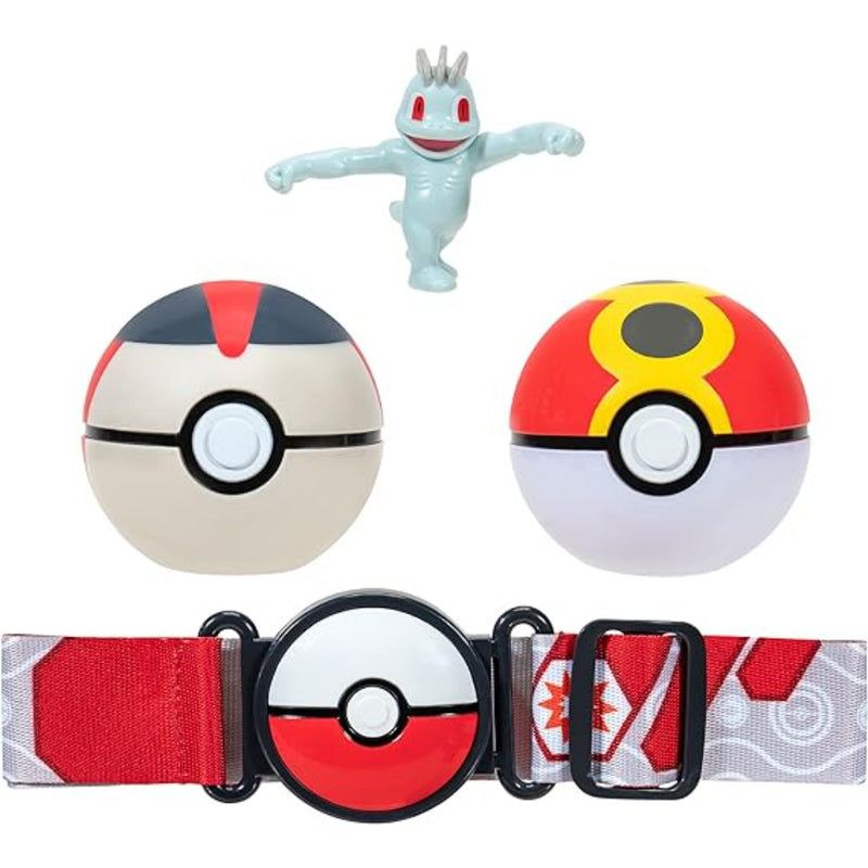 Pokémon Poké Bola Set De Cinturón Machop - Toysmart_002