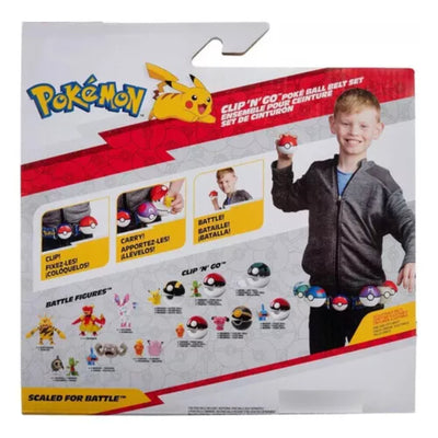 Pokémon Poké Bola Set De Cinturón Pikachu Negro Con Amarillo - Toysmart_003