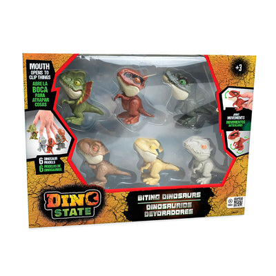 Dino State: Juego De Dinosaurios X6 Figuras - Toysmart_001