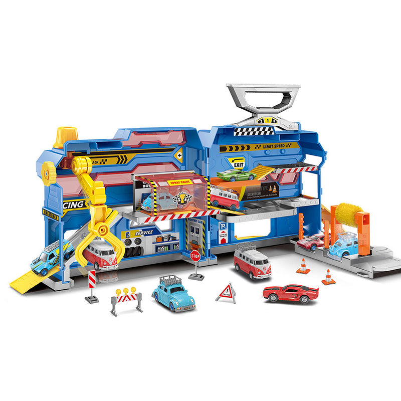 Ultrax: Garaje Con 2 Vehículos Die Cast Luz Y Sonido - Toysmart_002