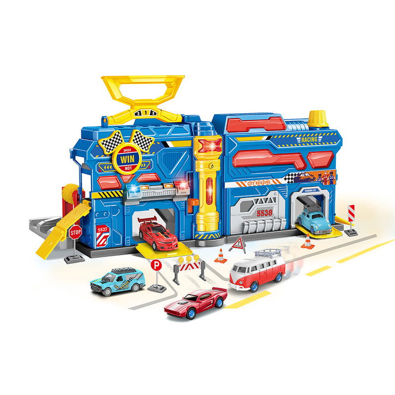 Ultrax: Garaje Con 2 Vehículos Die Cast Luz Y Sonido - Toysmart_003