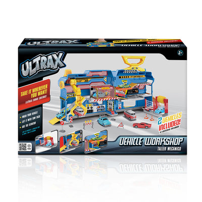 Ultrax: Garaje Con 2 Vehículos Die Cast Luz Y Sonido - Toysmart_001