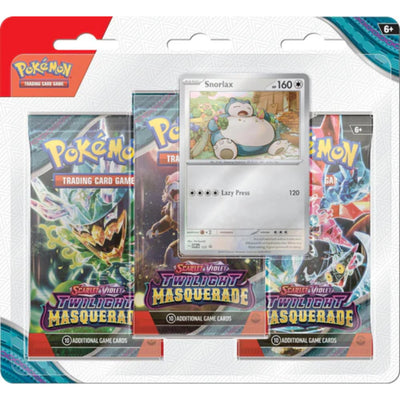 POKEMON TCG TWI MASQUE 3PACK BLIST ENG SNORLAX - Toysmart_001