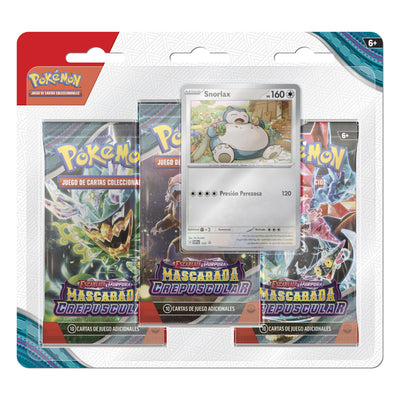 POKEMON TCG TWI MASQUE 3PACK BLIST SPA SNORLAX - Toysmart_001