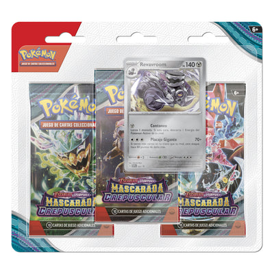 POKEMON TCG TWI MASQUE 3PACK BLIST SPA REVAVROOM - Toysmart_001