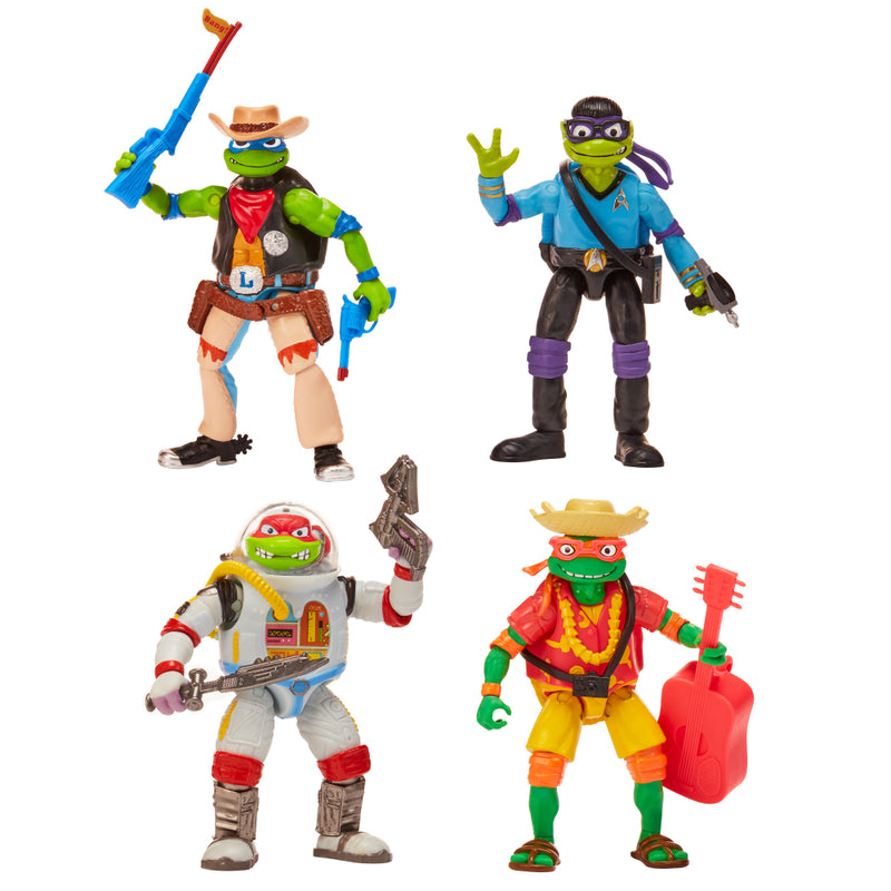 Tmnt Movie Pack Fig. X 4 Disfraz - Toysmart_002