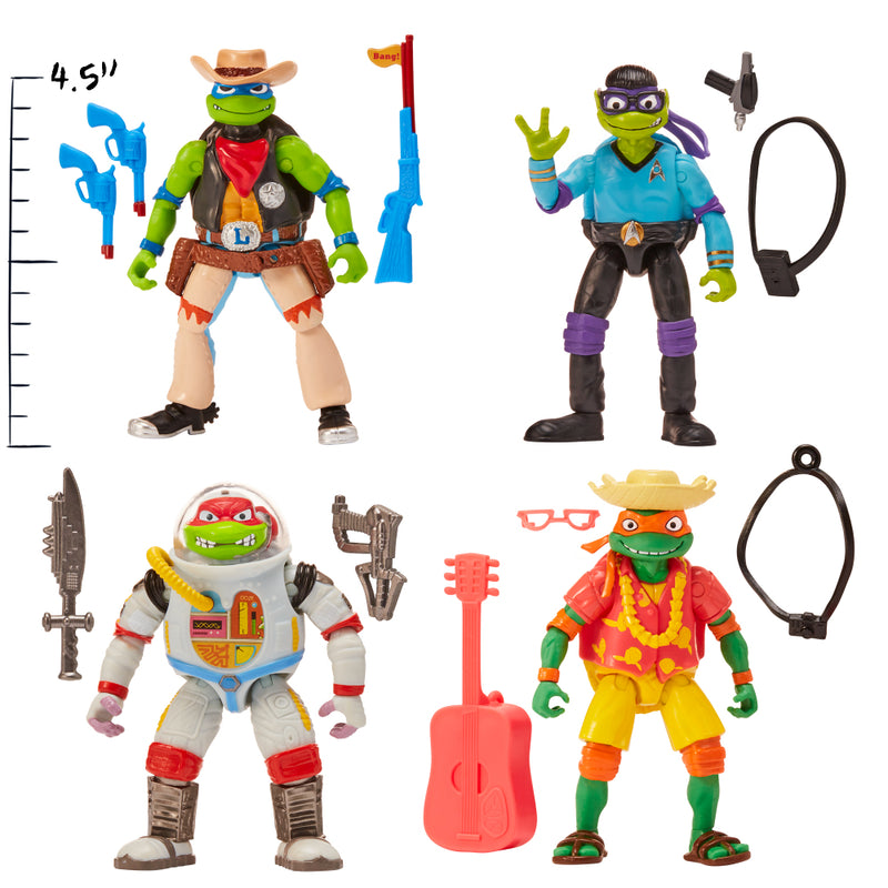 Tmnt Movie Pack Fig. X 4 Disfraz - Toysmart_007