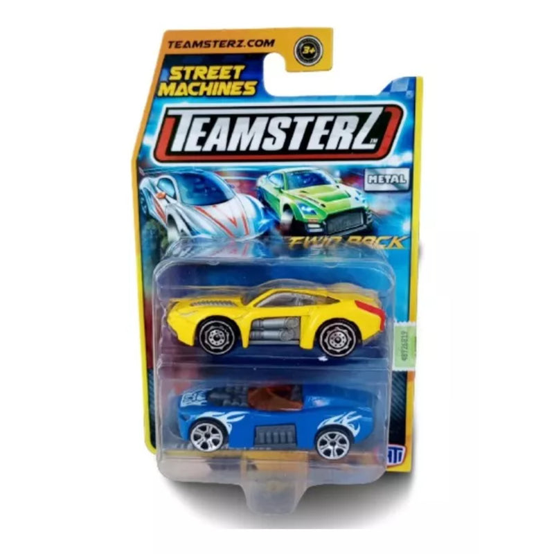 Tz S/M Die Cast Vehículo X 2 Azul Y Amarillo - Toysmart_001