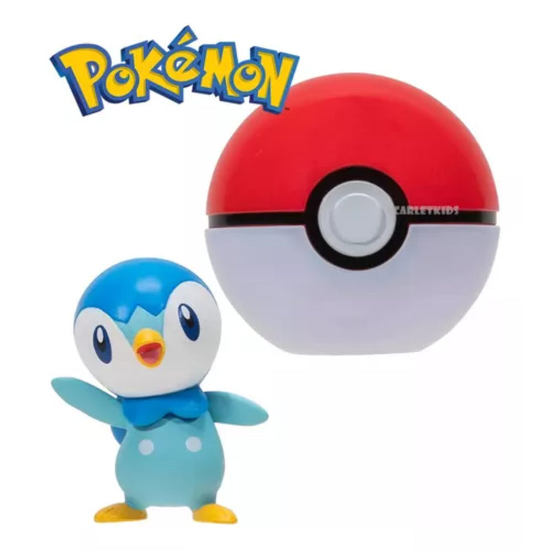 Pokémon Clip N Go C/Figura De Batalla Piplup - Poke Ball - Toysmart_002