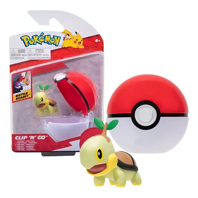 Pokémon Clip N Go C/Figura De Batalla Turtwig - Poke Ball - Toysmart_001