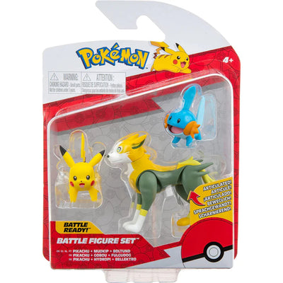 Pokémon Set Figuras De Batalla X 3 Pikachu/Mudkip/Boltund - Toysmart_001