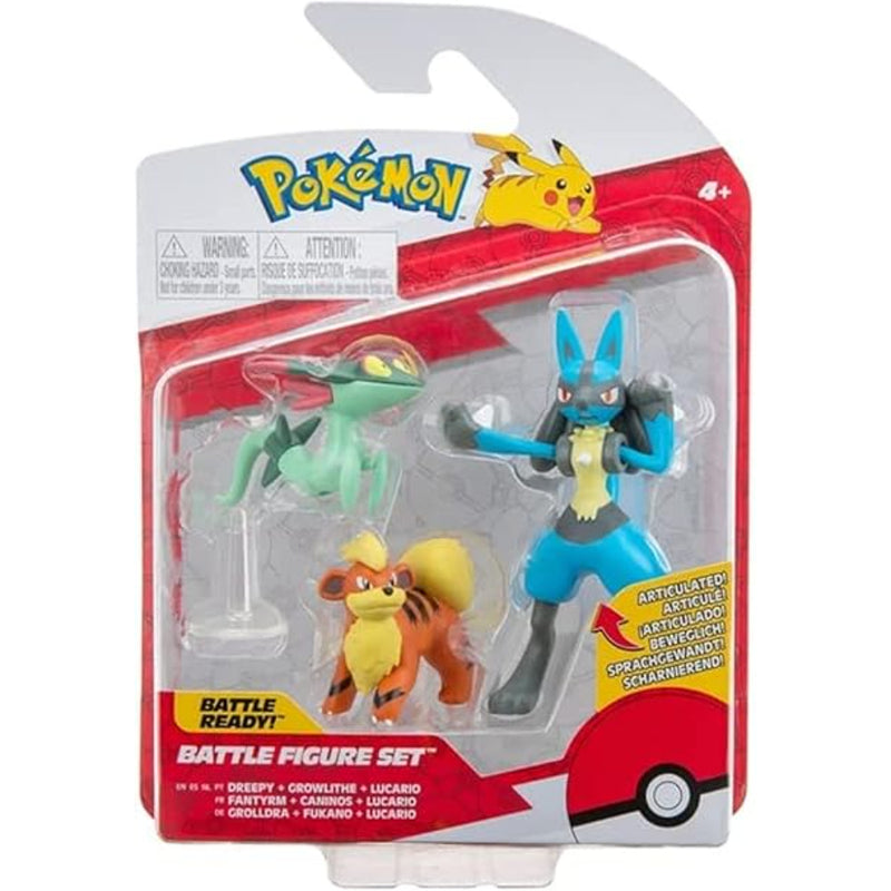 Pokémon Set Figuras De Batalla X 3 Dreepy/Growlithe/Lucario - Toysmart_001