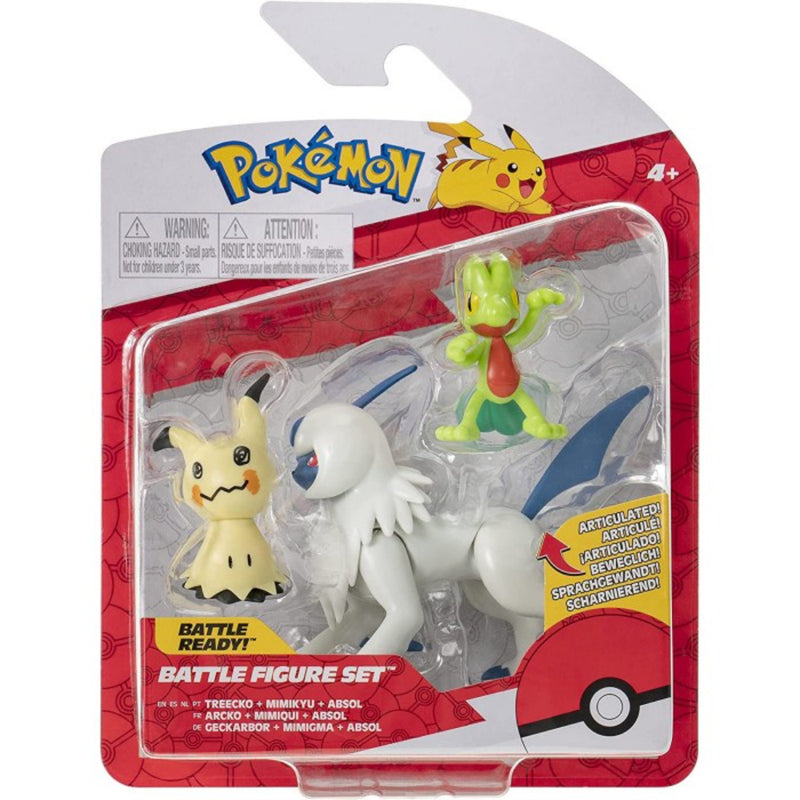 Pokémon Set Figuras De Batalla X 3 Treecko/Mimikyu/Absol - Toysmart_001