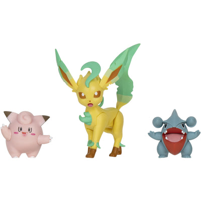 Pokémon Set Figuras De Batalla X 3 Clefairy/Gible/Leafeon - Toysmart_002