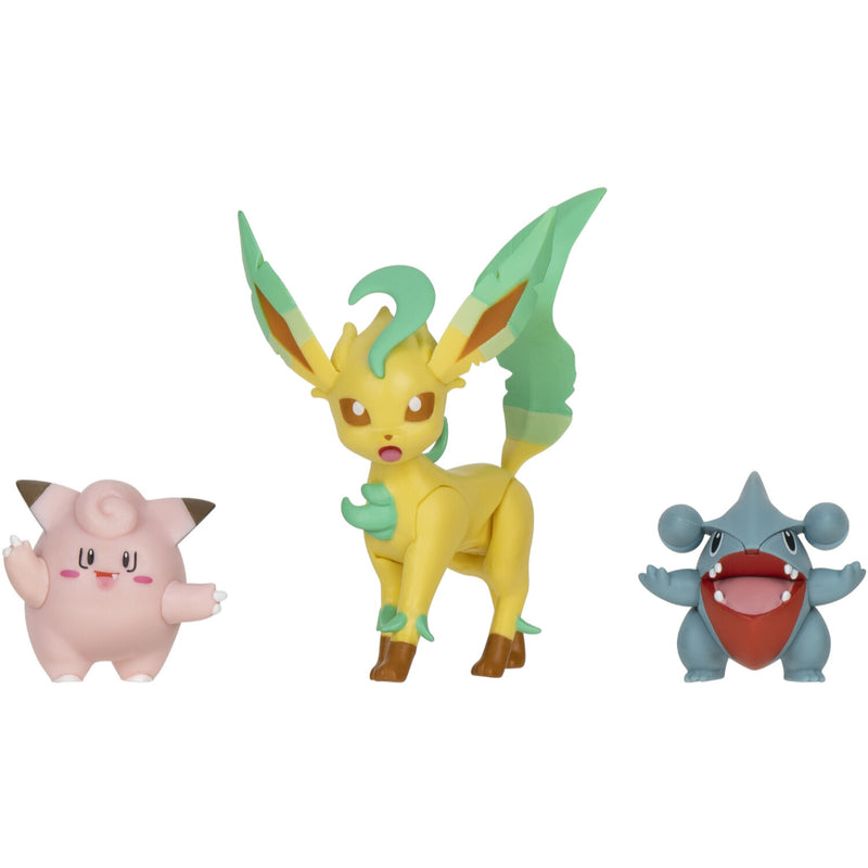 Pokémon Set Figuras De Batalla X 3 Clefairy/Gible/Leafeon - Toysmart_002