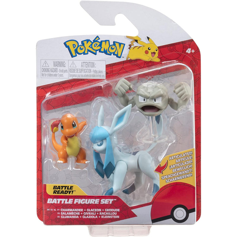 Pokémon Set Figuras De Batalla X 3 Charmander/Glaceon/Geodude - Toysmart_001