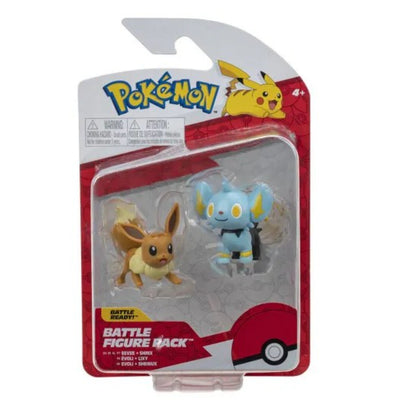 Pokémon Figuras De Batalla X 2 W9 Eevee Y Shinx - Toysmart_001