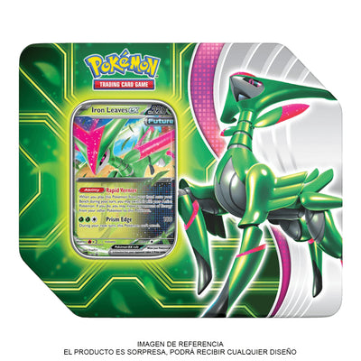 Toysmart Pokemon Tcg Paradox Clash Tin Eng Iron Leaves Ex Surtido Sorpresa_001