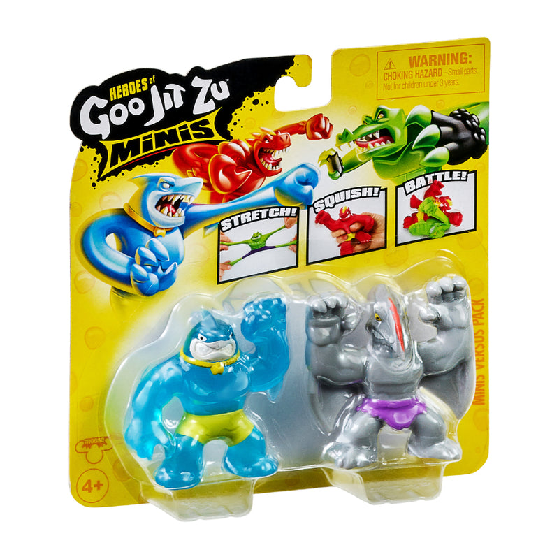 Goo Jit Zu Héroes Mini X 2 Goo Power Thrash Vs Terrack - Toysmart_001